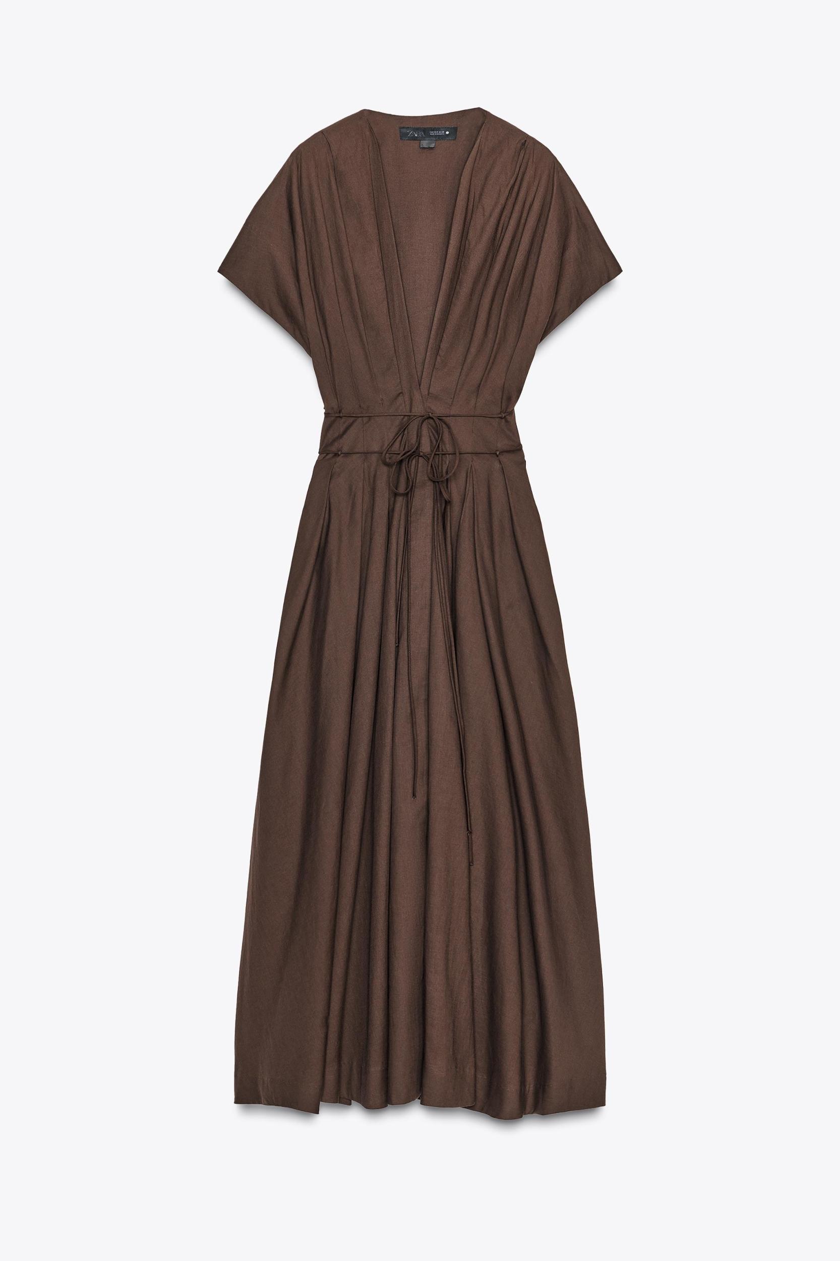 ZW COLLECTION PLEATED MIDI DRESS Product Image