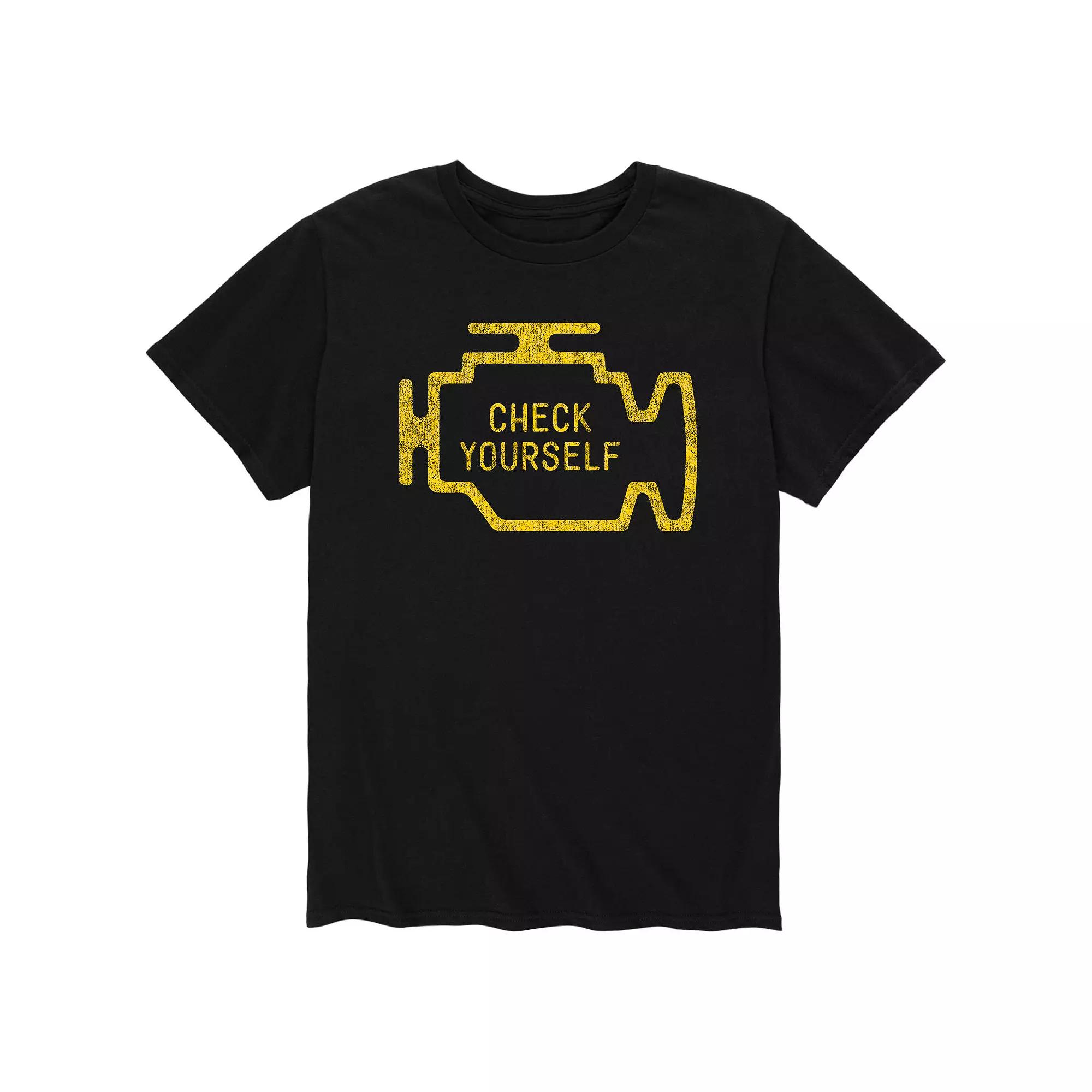 Men's Engine Light Check Yourself Tee,  Product Image