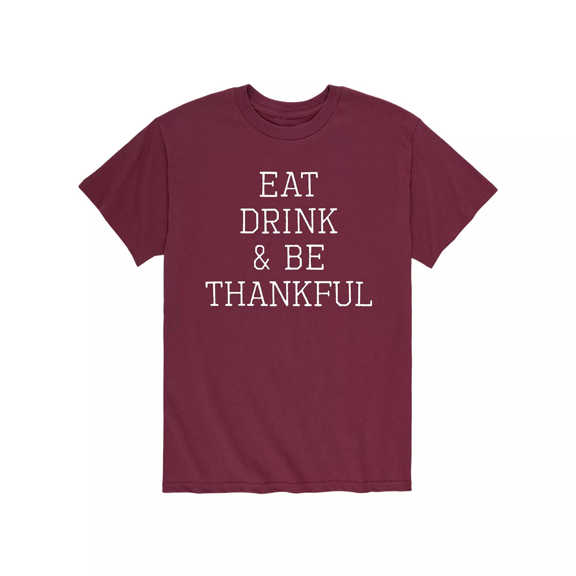 Men's Eat Drink Be Thankful Tee,  Product Image