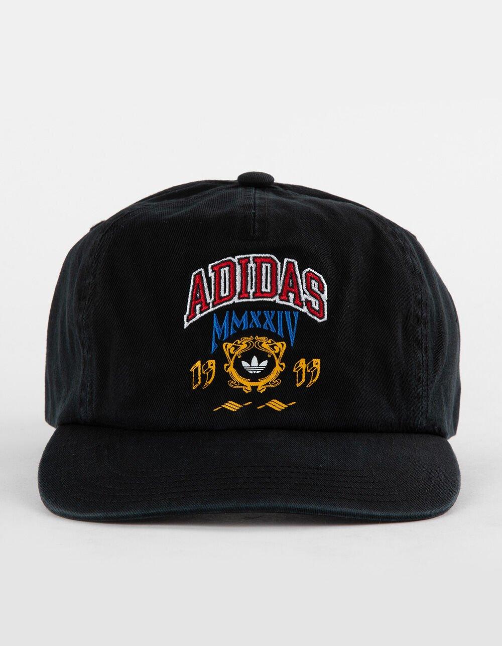 ADIDAS 5 Panel Varsity Strapback Hat - BLACK COMBO Product Image