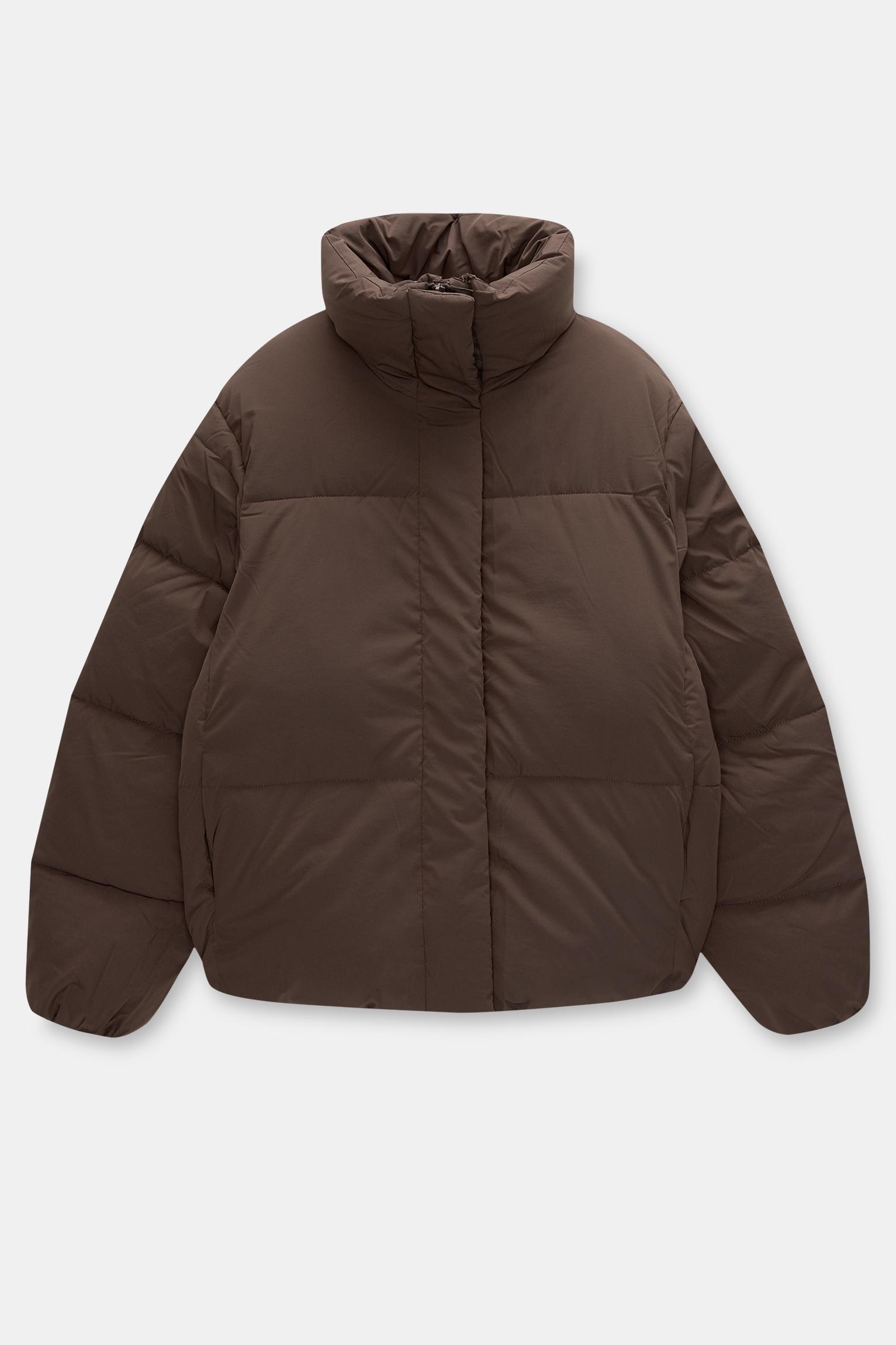 Puffer jacket with a high neck Product Image
