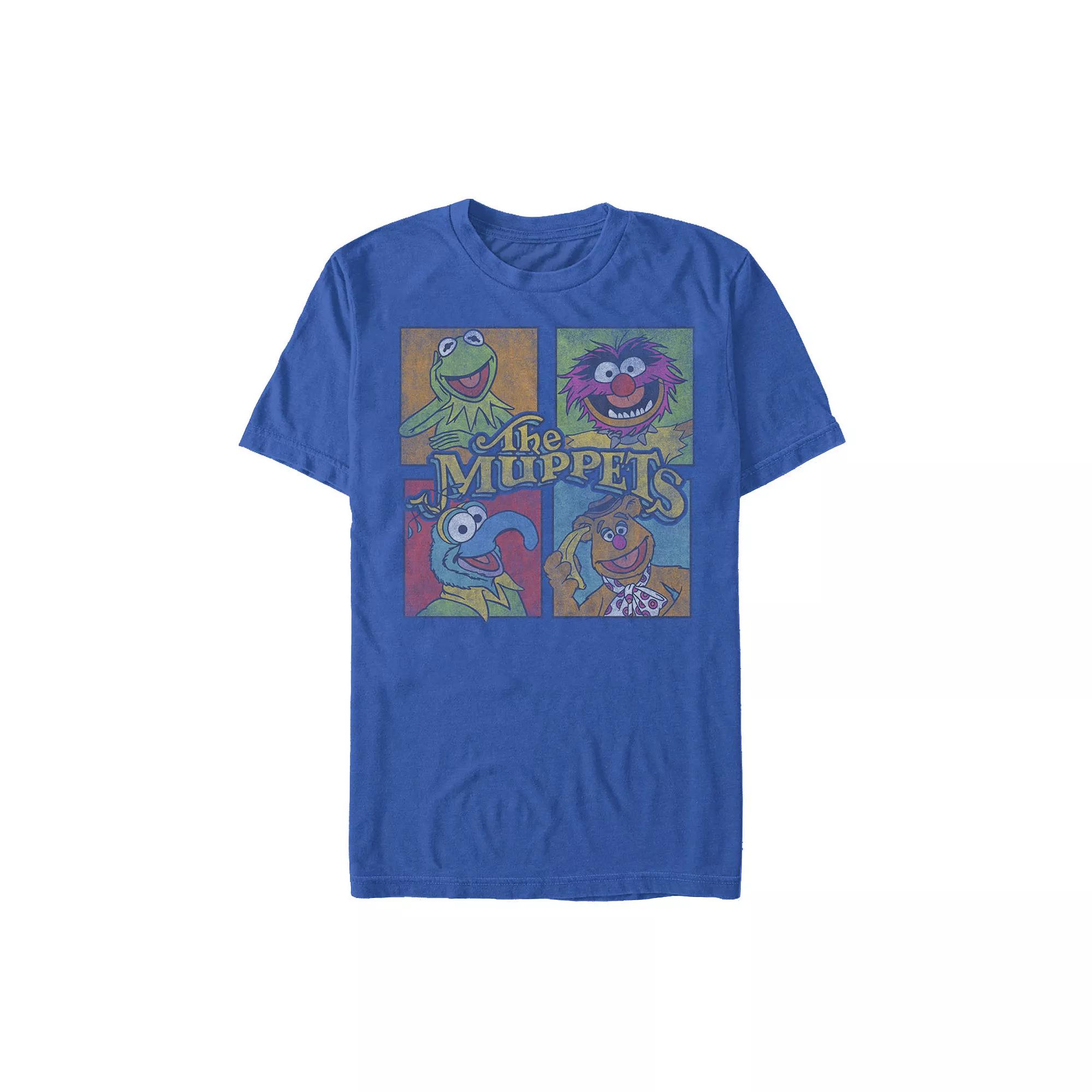 Disney's Muppets Men's Group Shot Box Up Tee, Size: Medium, Royal Product Image