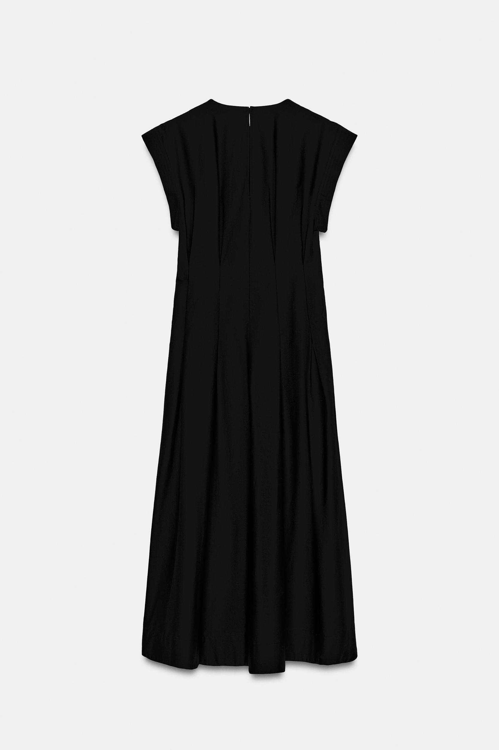 PLEATED POPLIN DRESS ZW COLLECTION Product Image