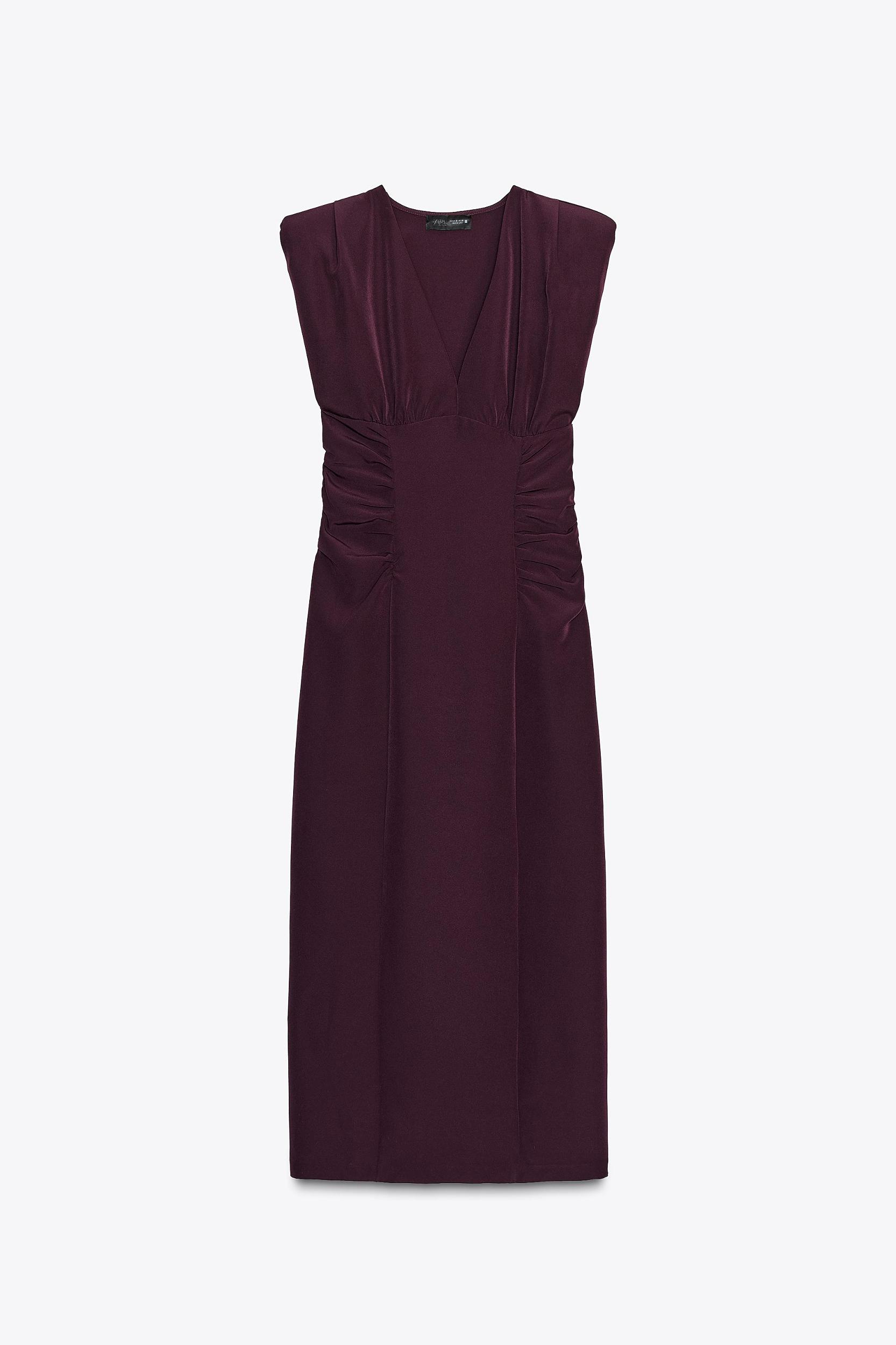 DRAPED MIDI DRESS Product Image