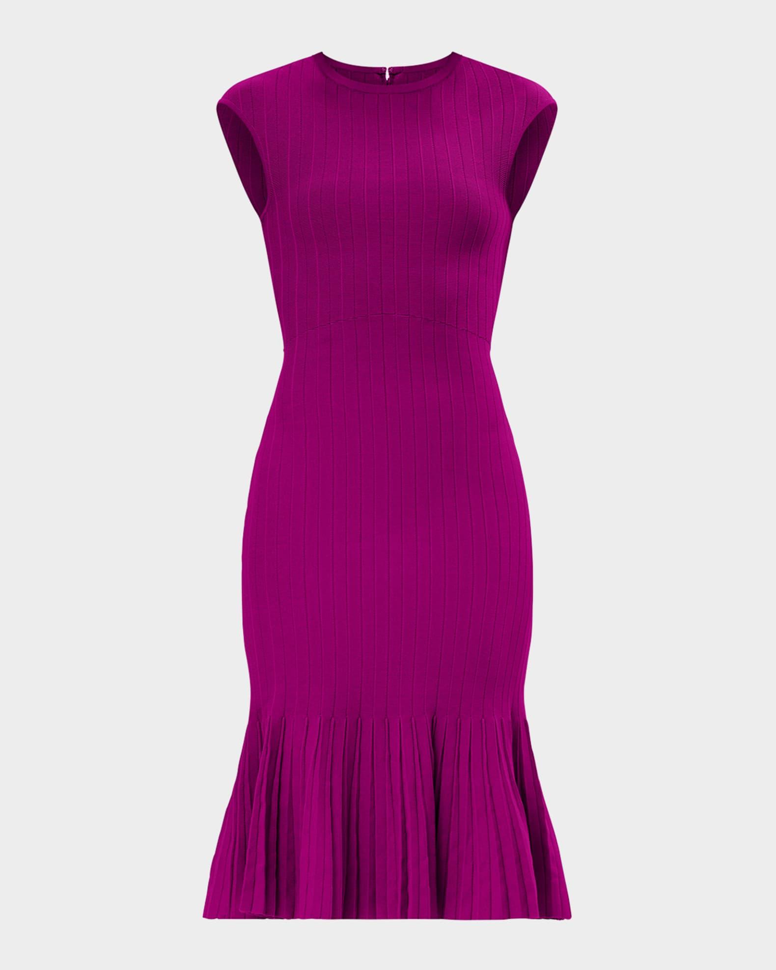 The Bridget Sleeveless Pleated-Hem Mini Dress Product Image