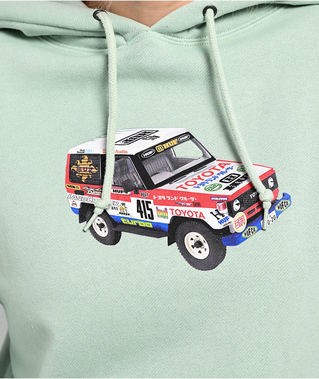 HUF x Land Cruiser Sahara Rally Mint Hoodie Product Image