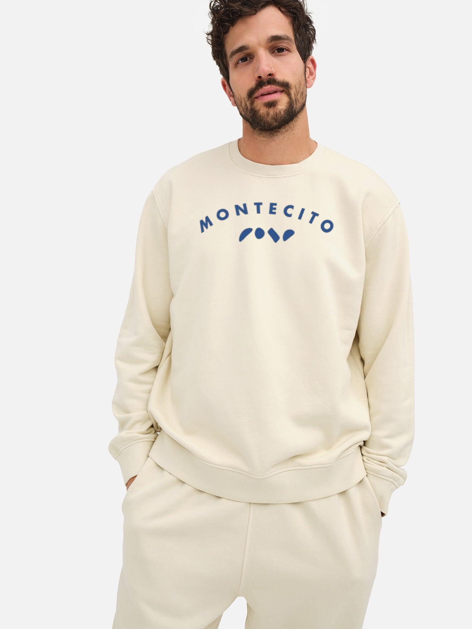 Men's Organic Fleece Graphic Classic Neck Sweatshirt Male Product Image