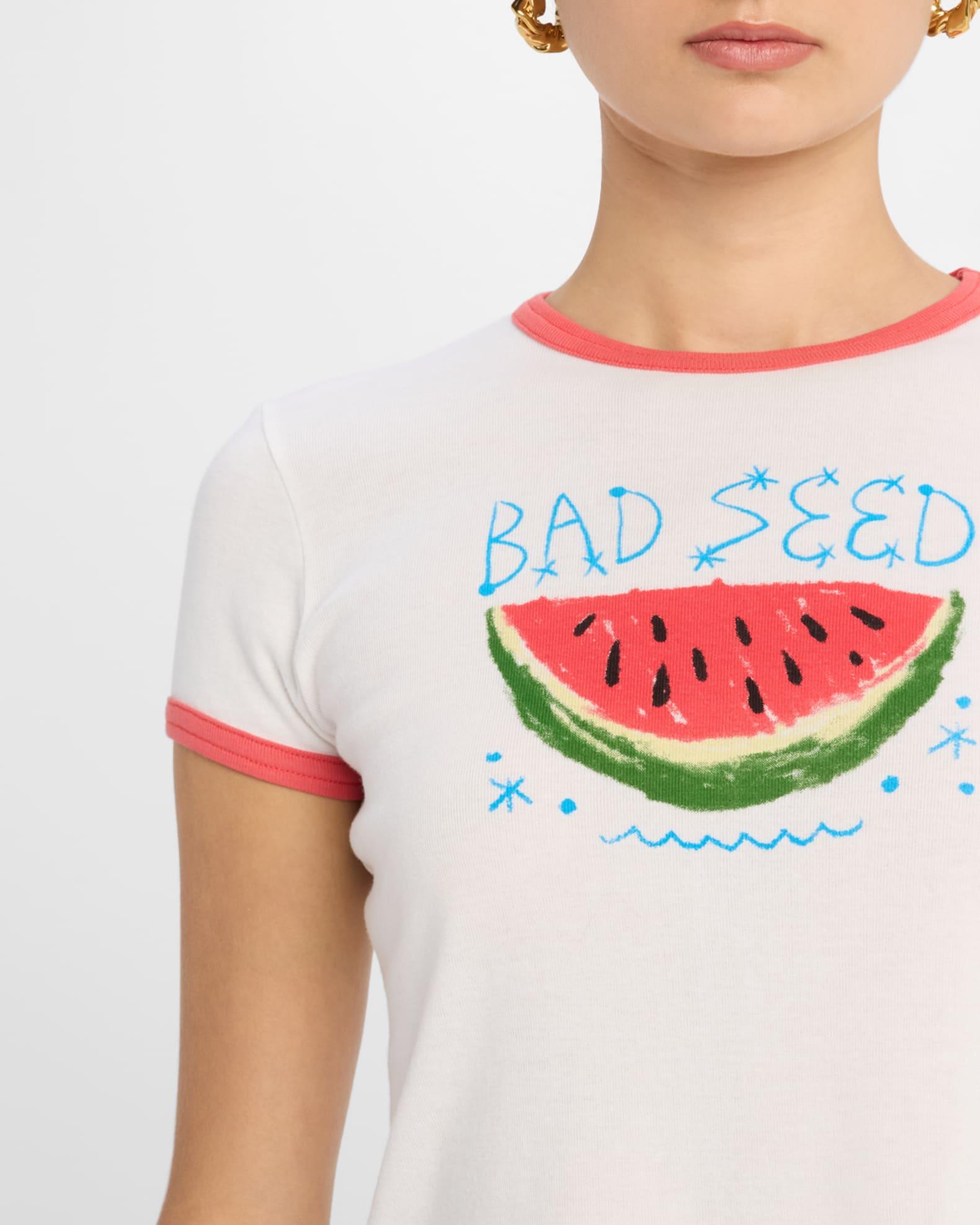 The Itty Bitty Ringer Cropped Tee Product Image