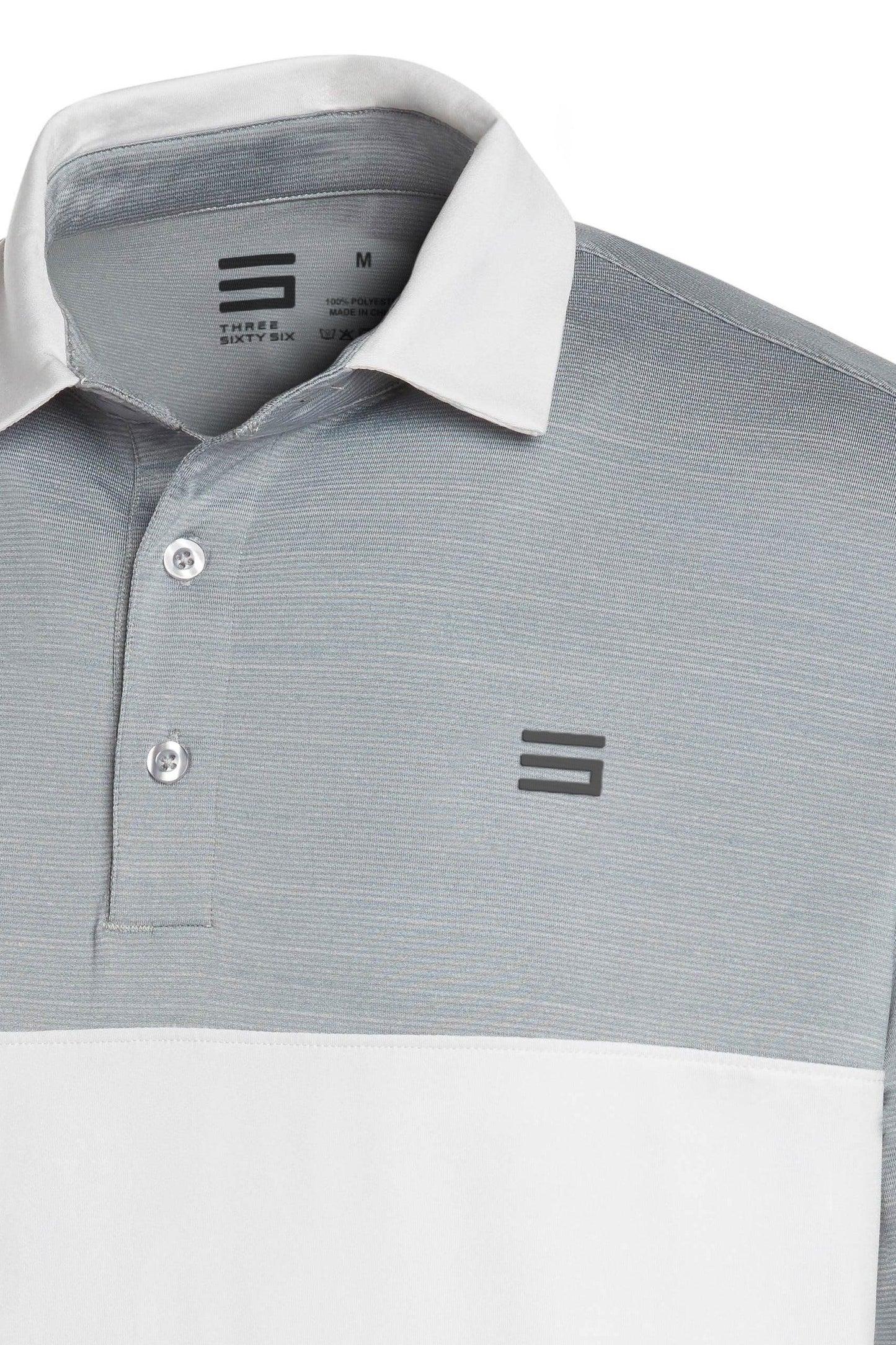 Three Sixty Six Men's Heathered Two-Tone Golf Polo Male Product Image