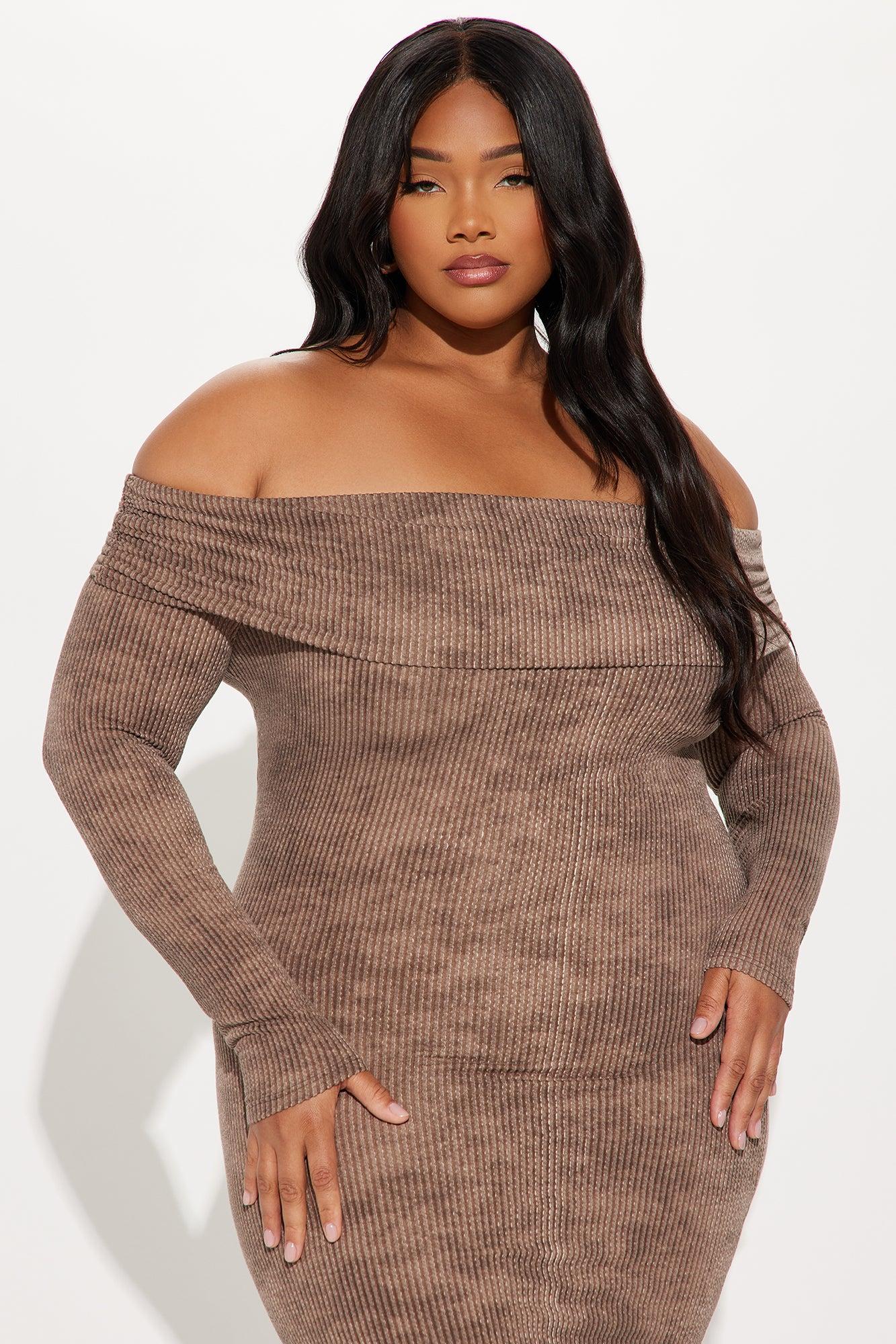 Riding Solo Washed Midi Dress - Brown Product Image