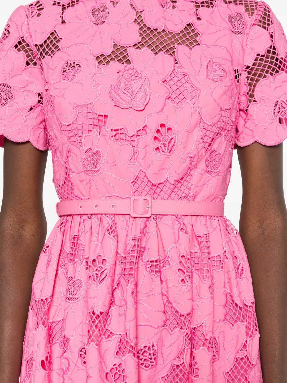 guipure-lace midi dress Product Image