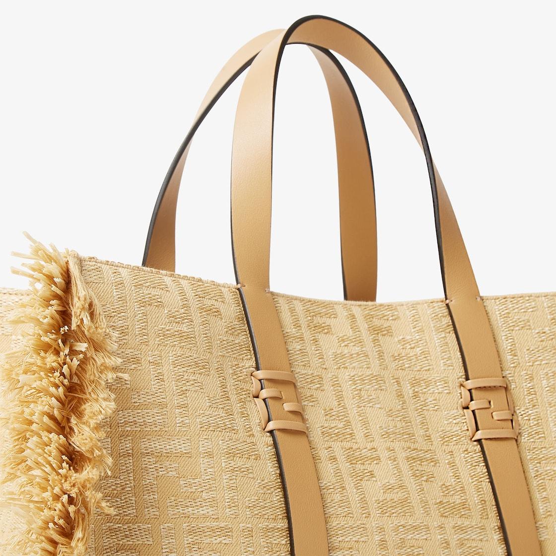 Summer ToteJacquard fabric bag with Raffia FF Product Image