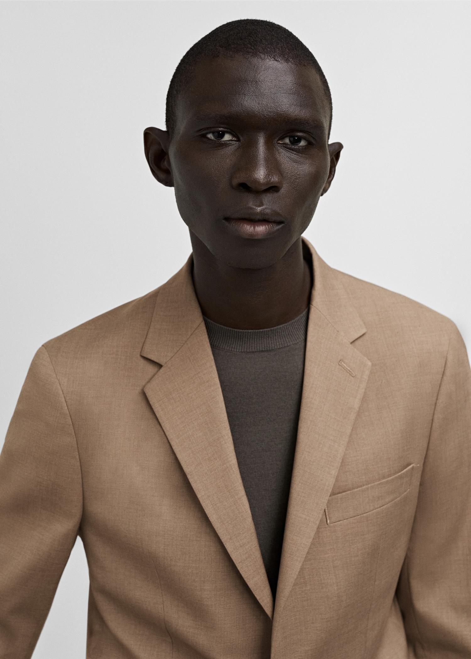 Milan slim-fit suit blazer - Men | MANGO USA Product Image