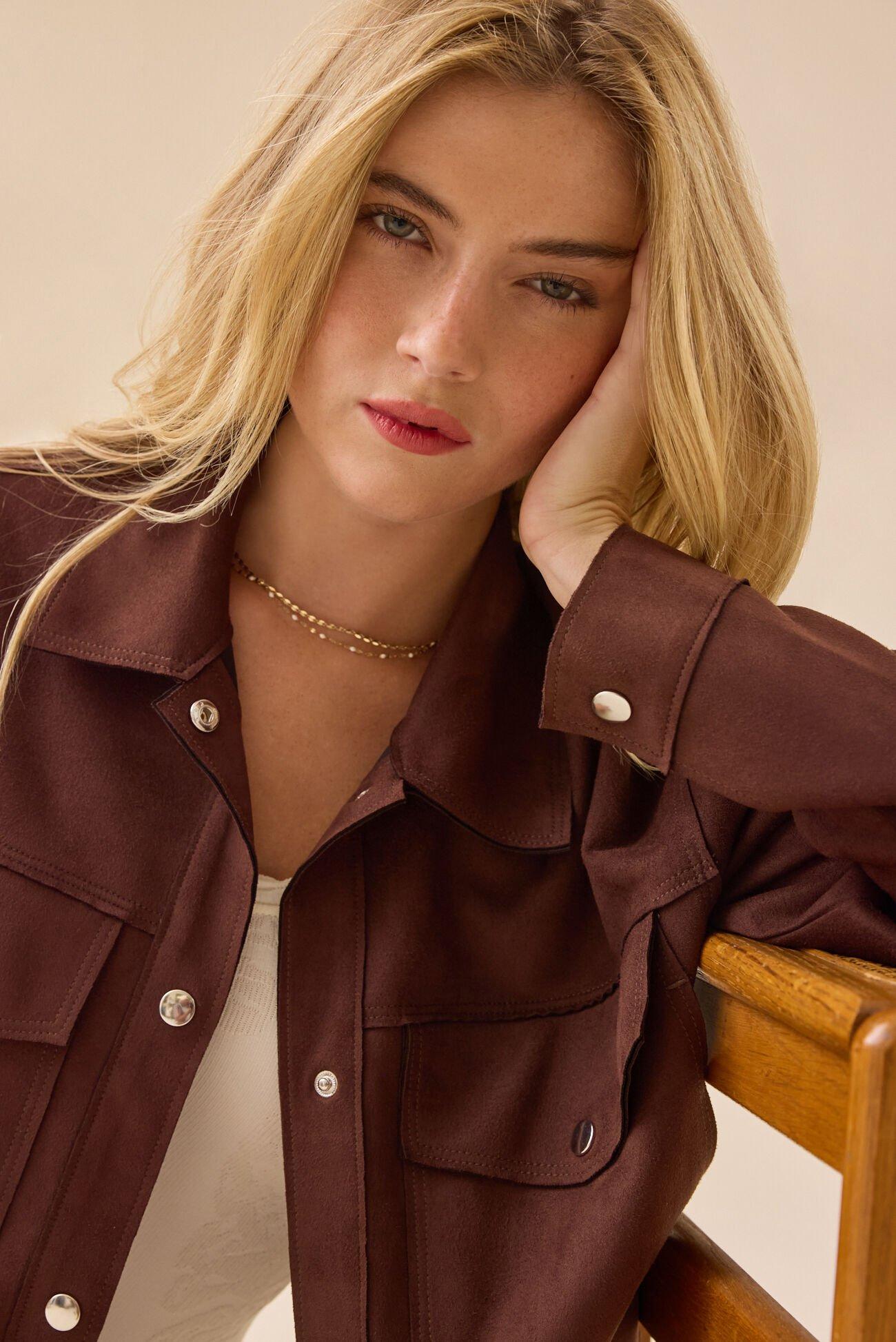 Halsie Suede Jacket Product Image