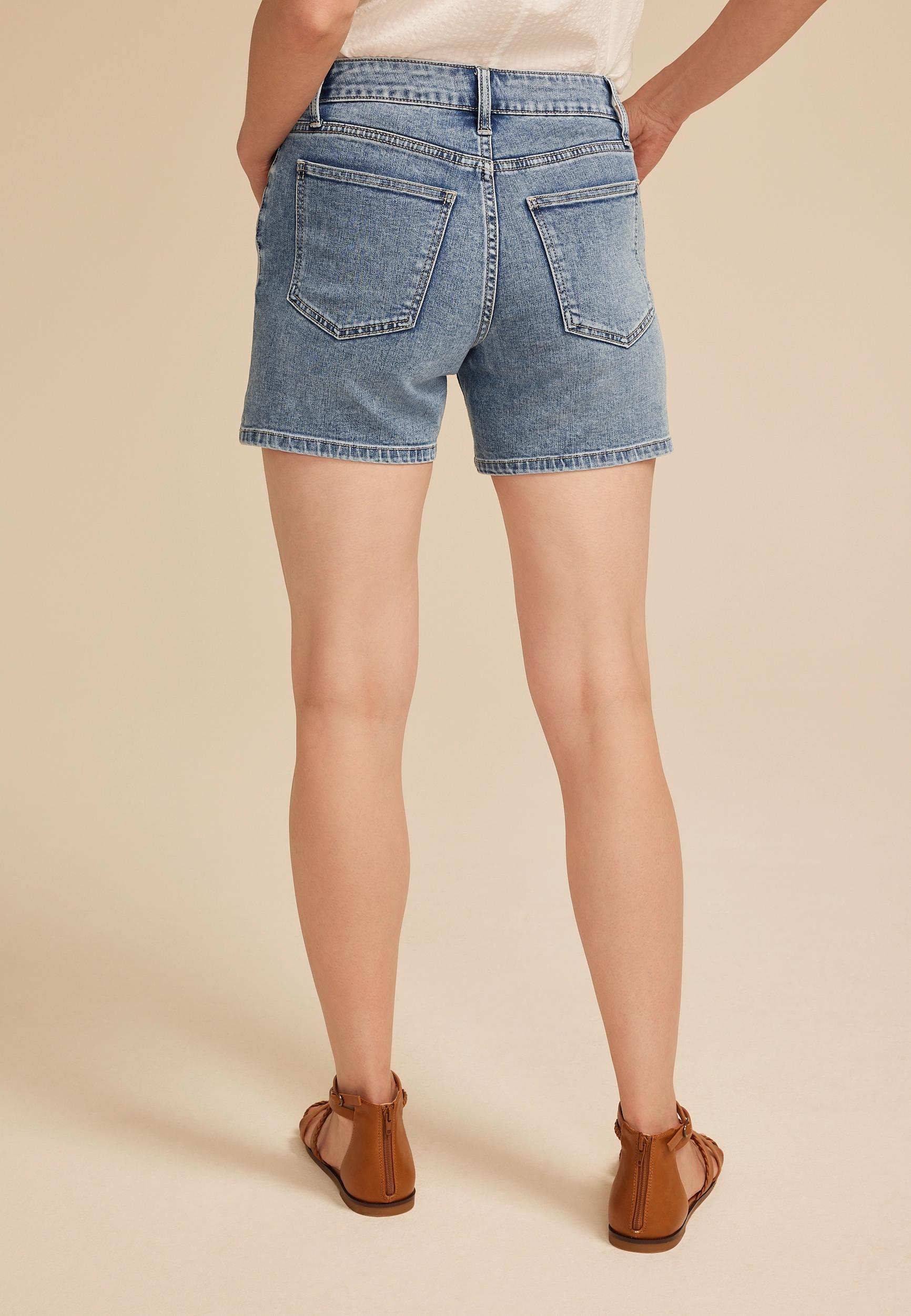 m jeans by maurices™ Mid Rise Button Fly 5in Short Product Image