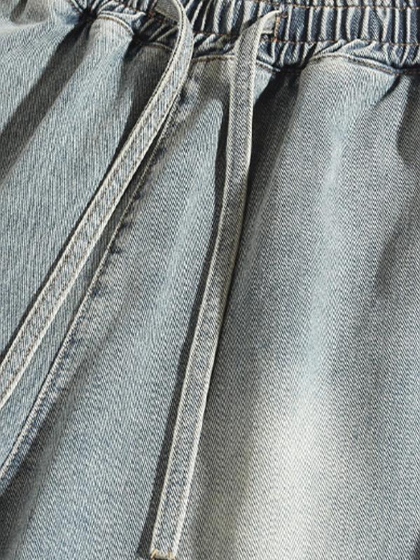 Men's Casual Loose Denim Shorts Product Image