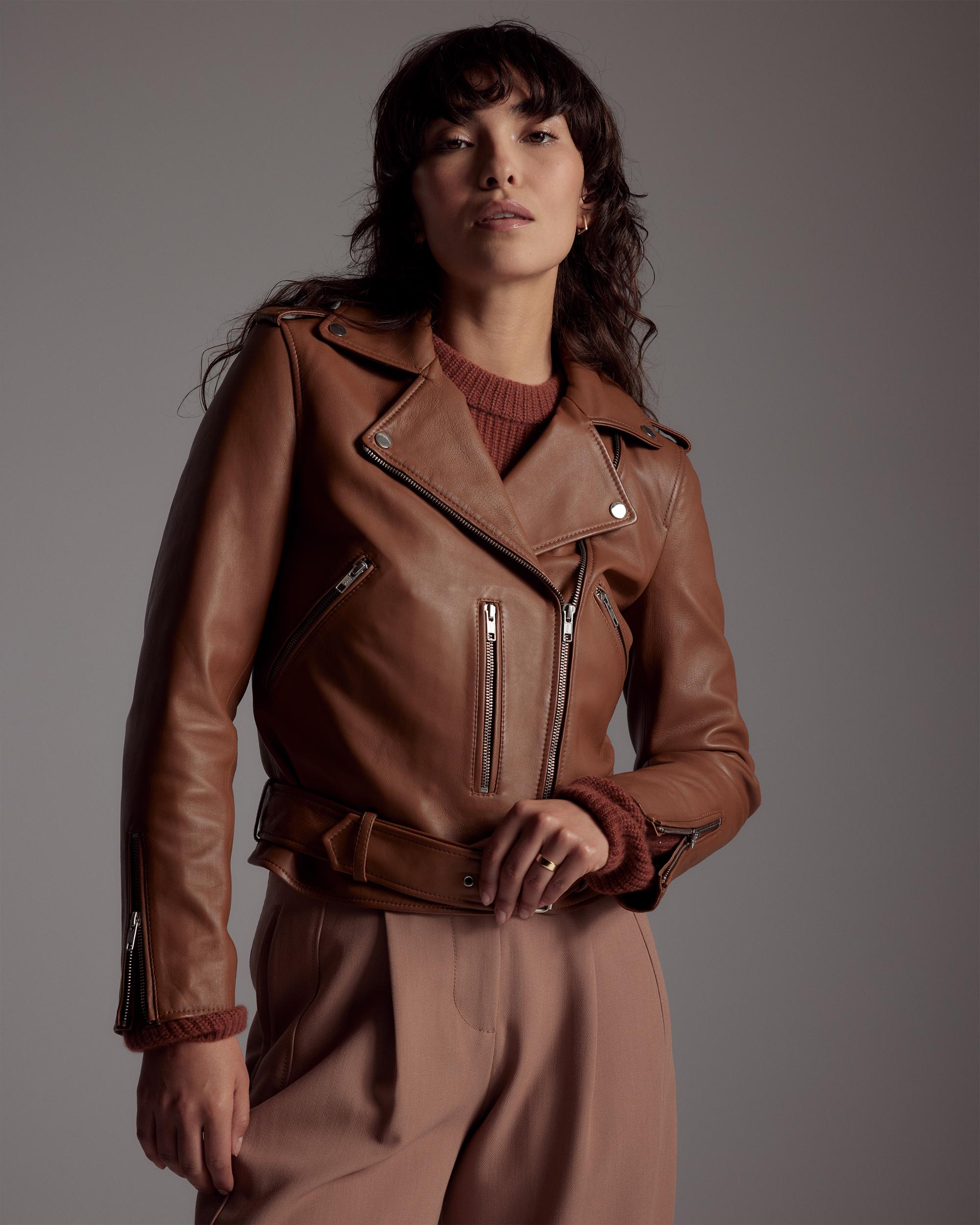 Quince | Women's Motorcycle Jacket Leather Product Image