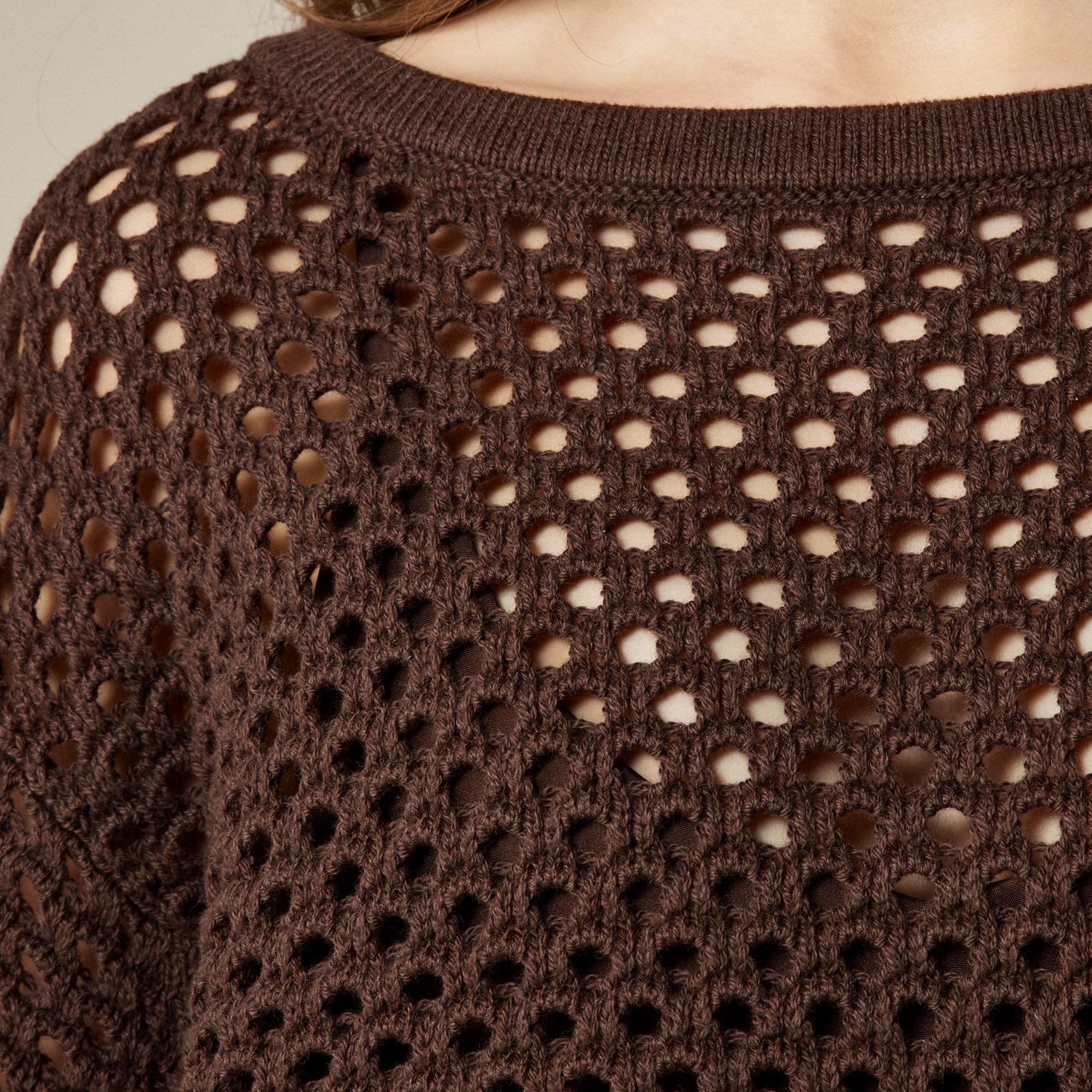 Pointelle boatneck sweater Product Image