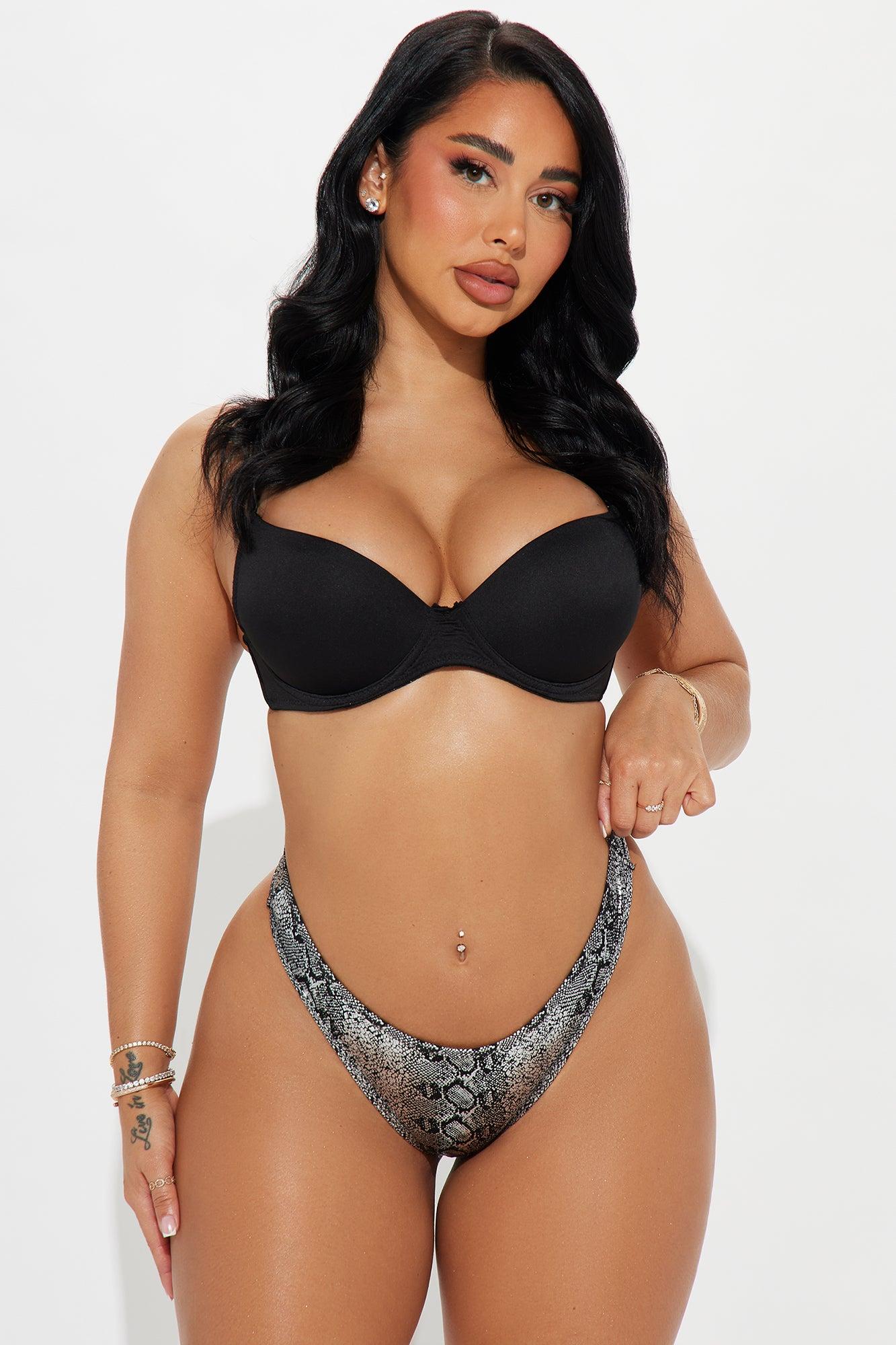 Slithering Sensation Thong Panty - Silver Product Image