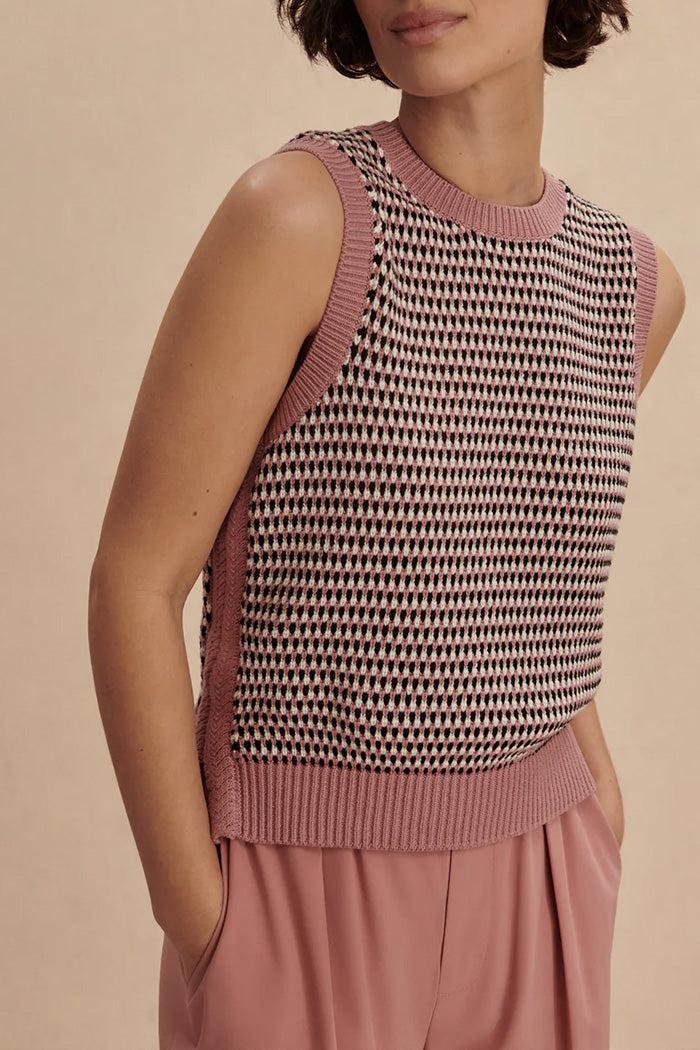 Knowles Textured Knit Vest Product Image