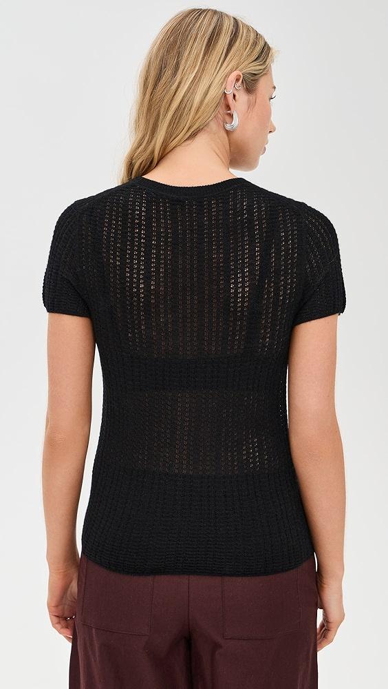 Vince Waffle Knit Crew | Shopbop Product Image