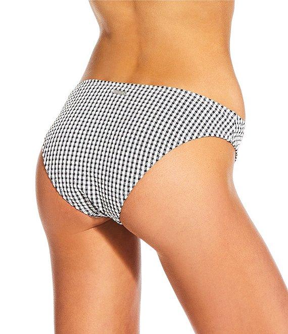 Billabong Smocked Texture Wave Check Bond Hipster Swim Bottom Product Image