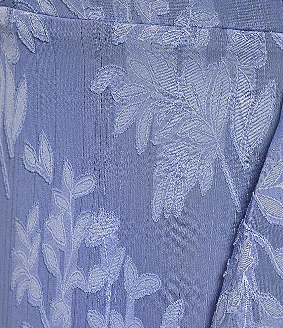 Floral Tie Strap Ruffle Side Slit Midi Dress Product Image