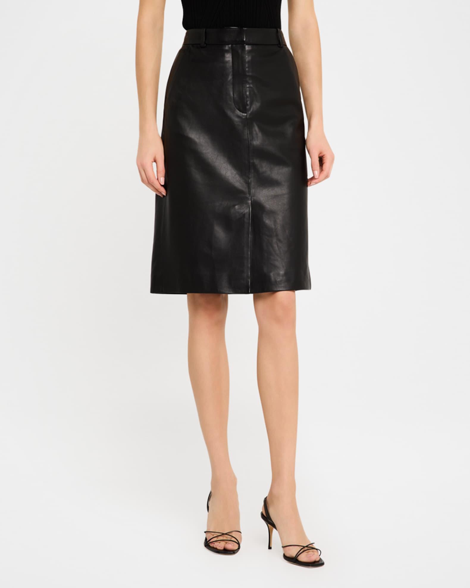 Maxine Leather Skirt Product Image