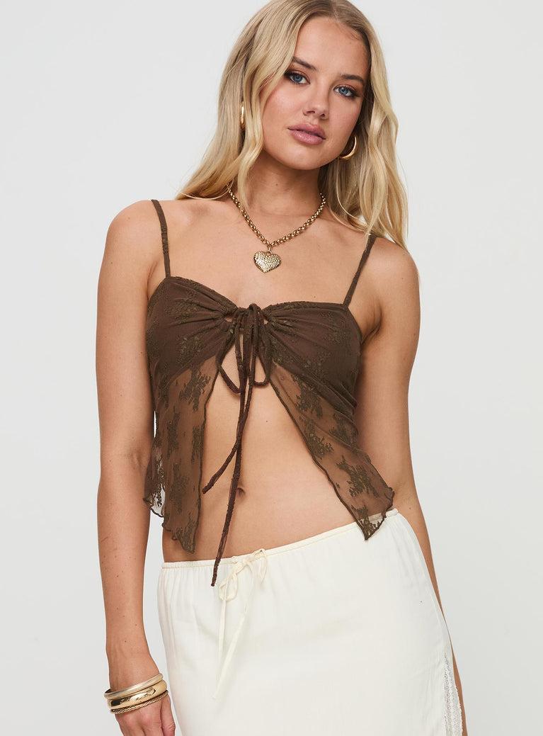 Andorra Top Brown Product Image