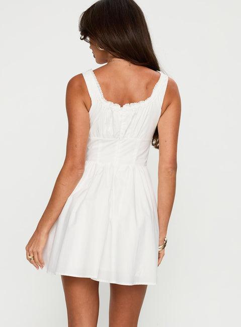 Chasing Horizons Mini Dress White Product Image