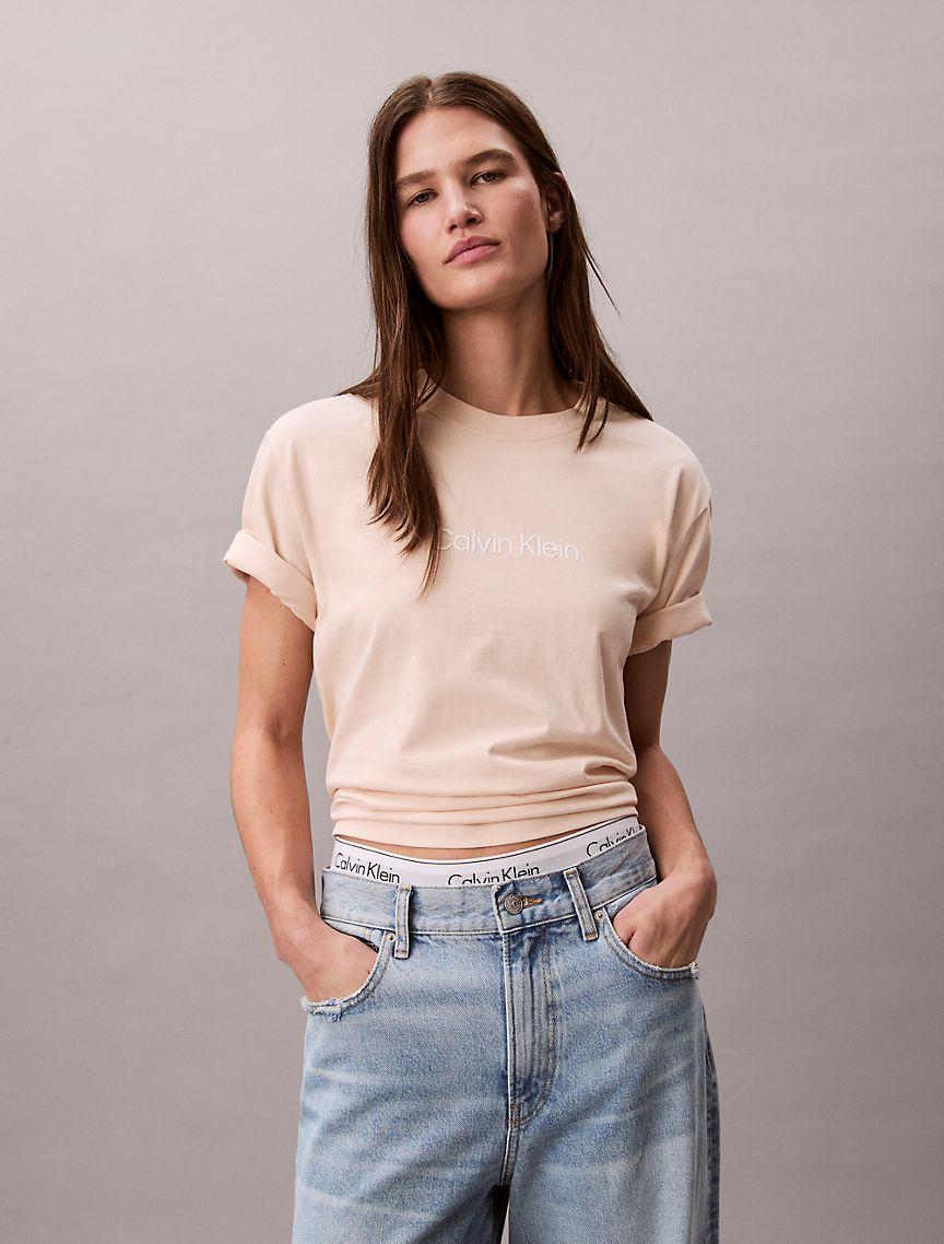Standard Logo Boxy Fit Crewneck T-Shirt Product Image