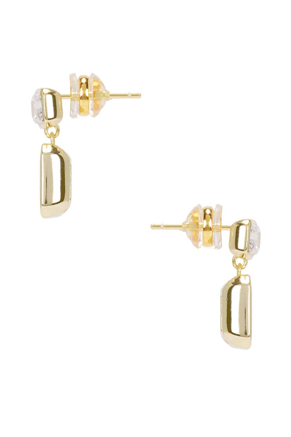 Emerald Baguette Drop Earring SHASHI Product Image