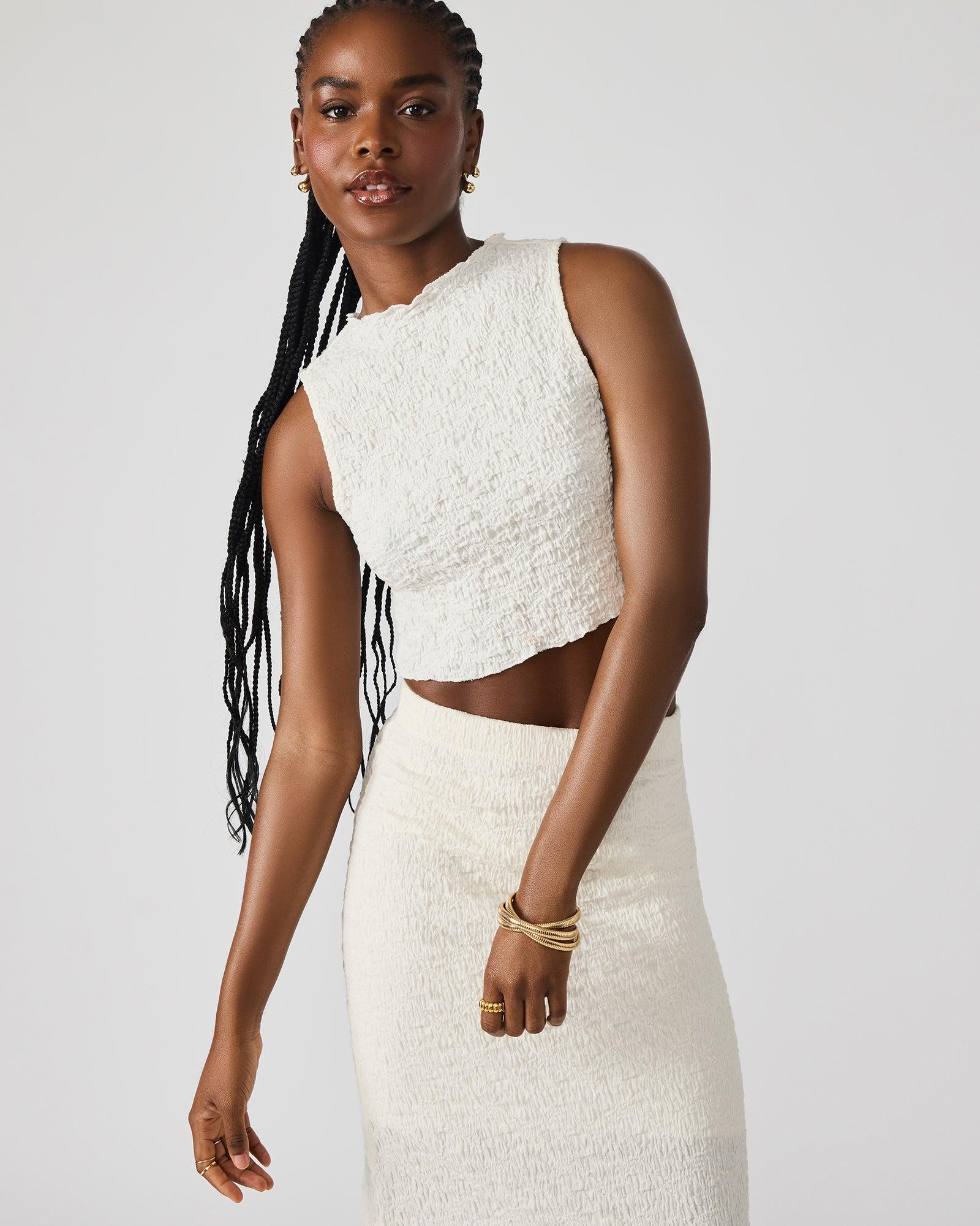 SEASIDE MAXI SKIRT SET CREAM Female Product Image