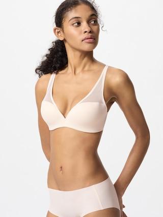 Womens Wireless Mesh Bra 3D Hold 30/32 AA A UNIQLO US Product Image