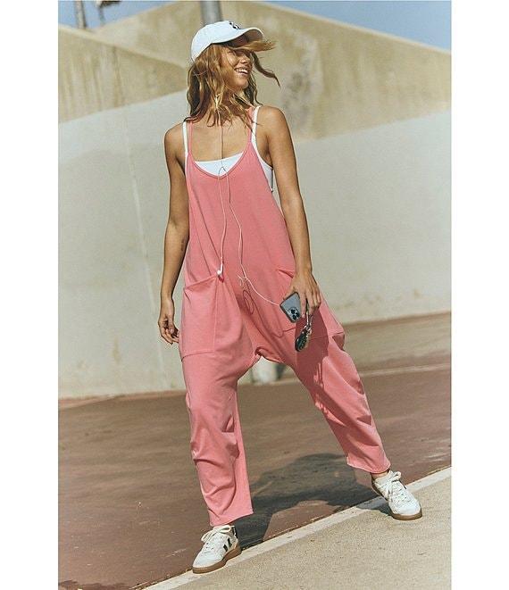 Free People FP Movement Sleeveless Scoop Neck Ankle Length Patch Pocket Hot Shot Onesie Product Image