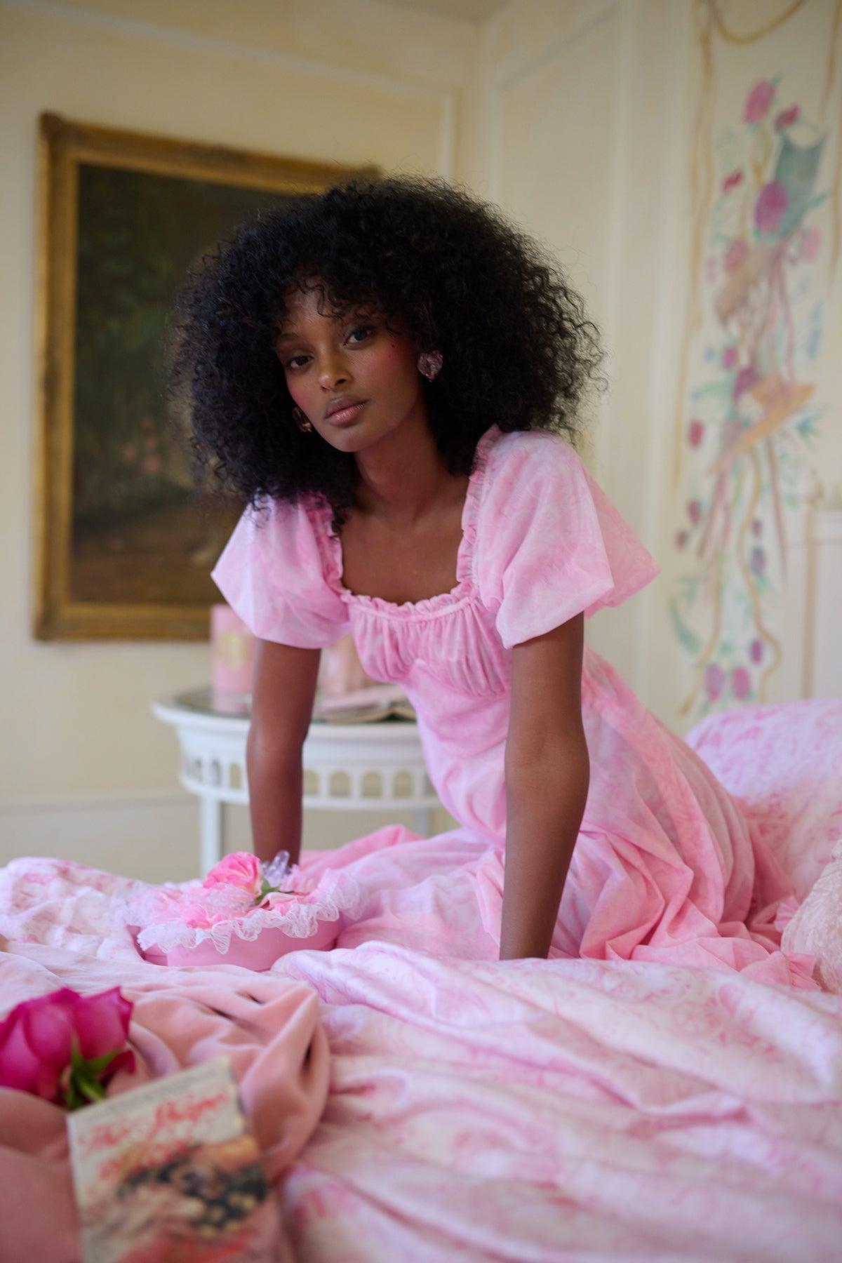 The Pink Porcelain Midi Nightie Product Image