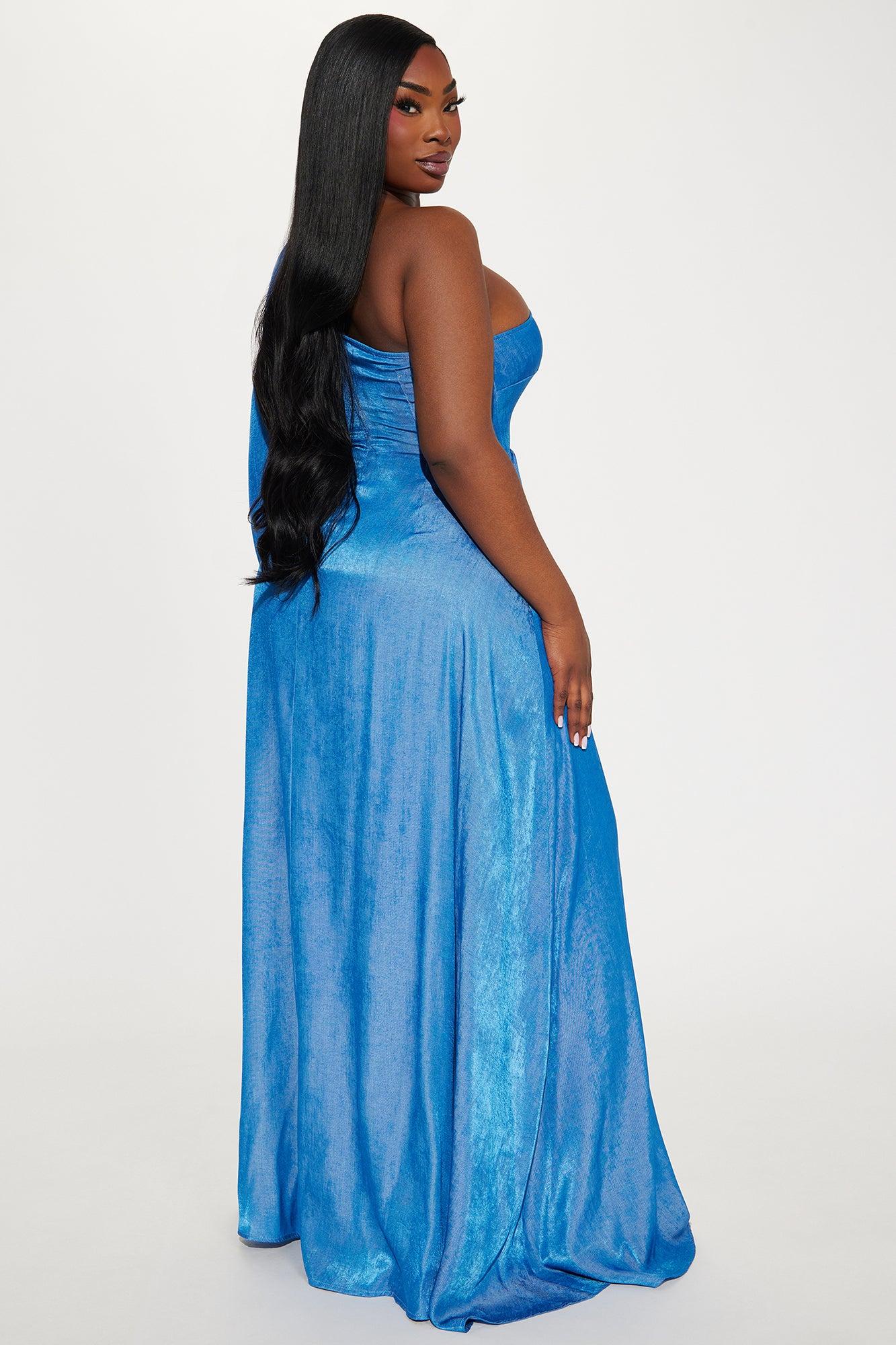 Heaven On Earth Maxi Dress - Blue Product Image