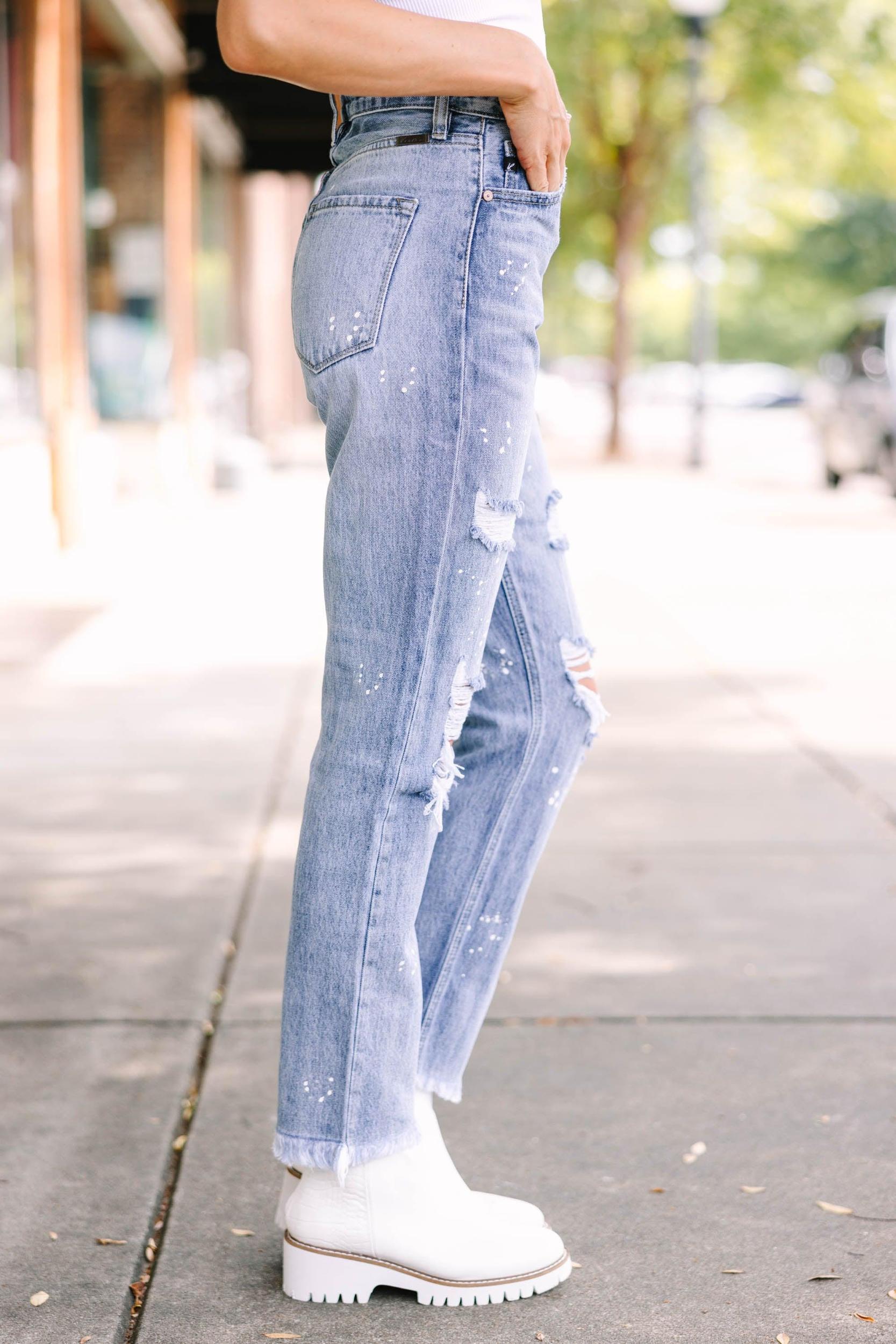 KanCan: Make Your Day Medium Wash Straight Jeans Female Product Image