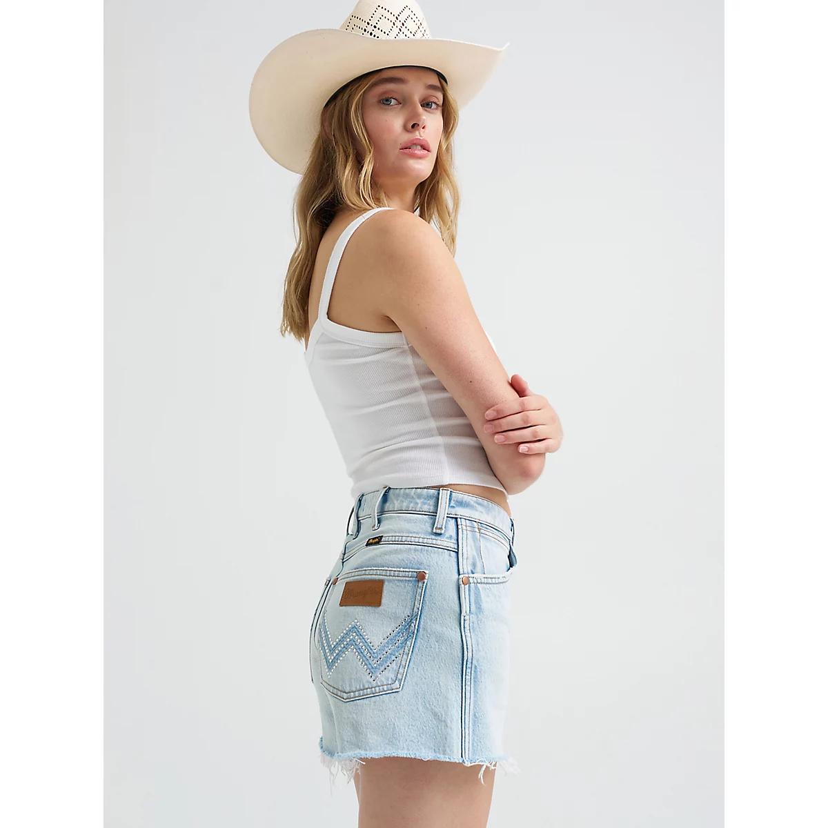 Women's Wrangler® Embellished Cowboy Short in Mara Product Image