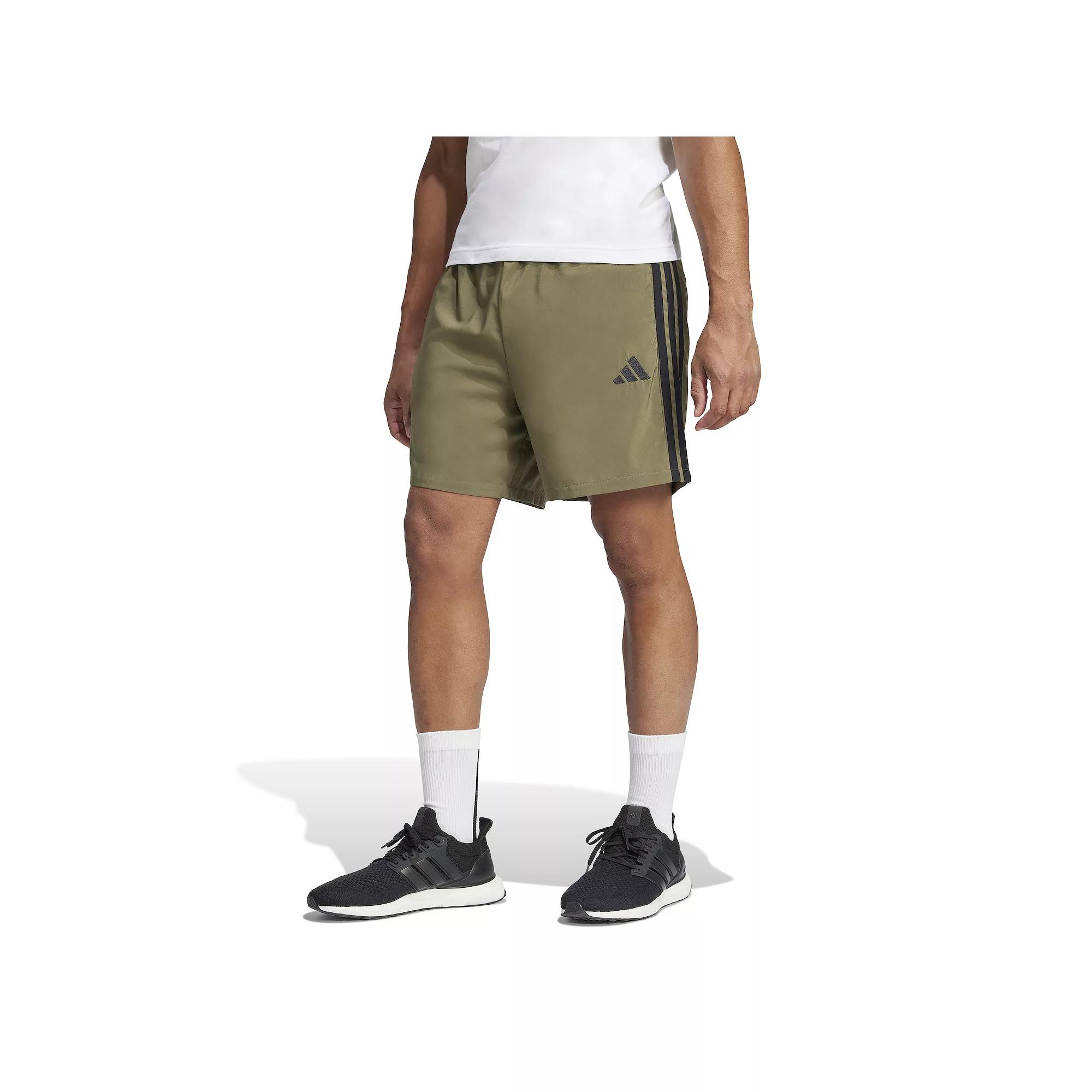 Men's adidas Essentials 3-Stripes Chelsea Sportswear Shorts, Size: Large, Green Strata Product Image