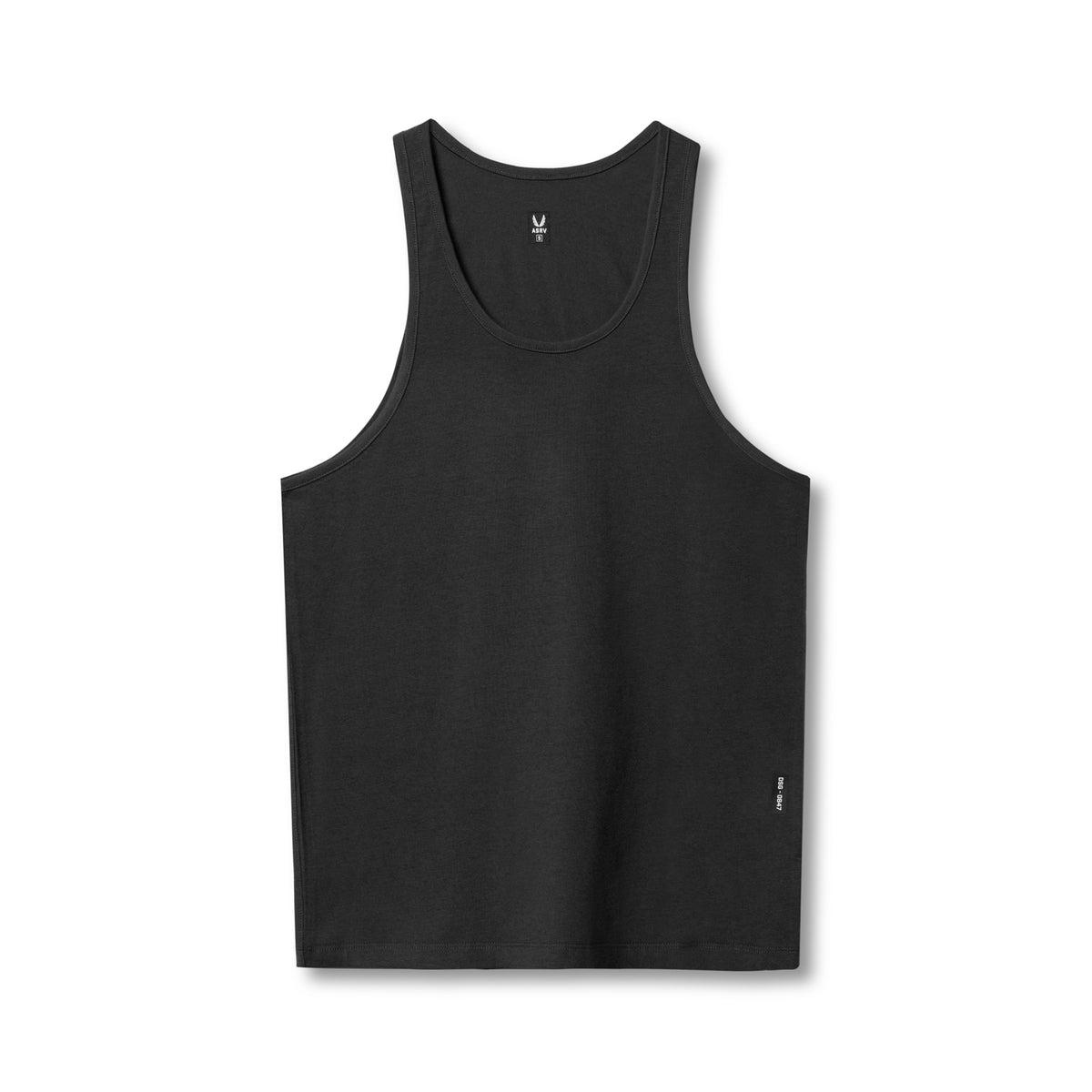 0847. CottonPlus™ Standard Slim Tank - Black Product Image