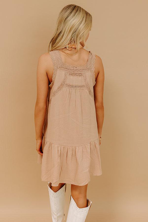 Sweet Sunset Lace Mini Dress Product Image