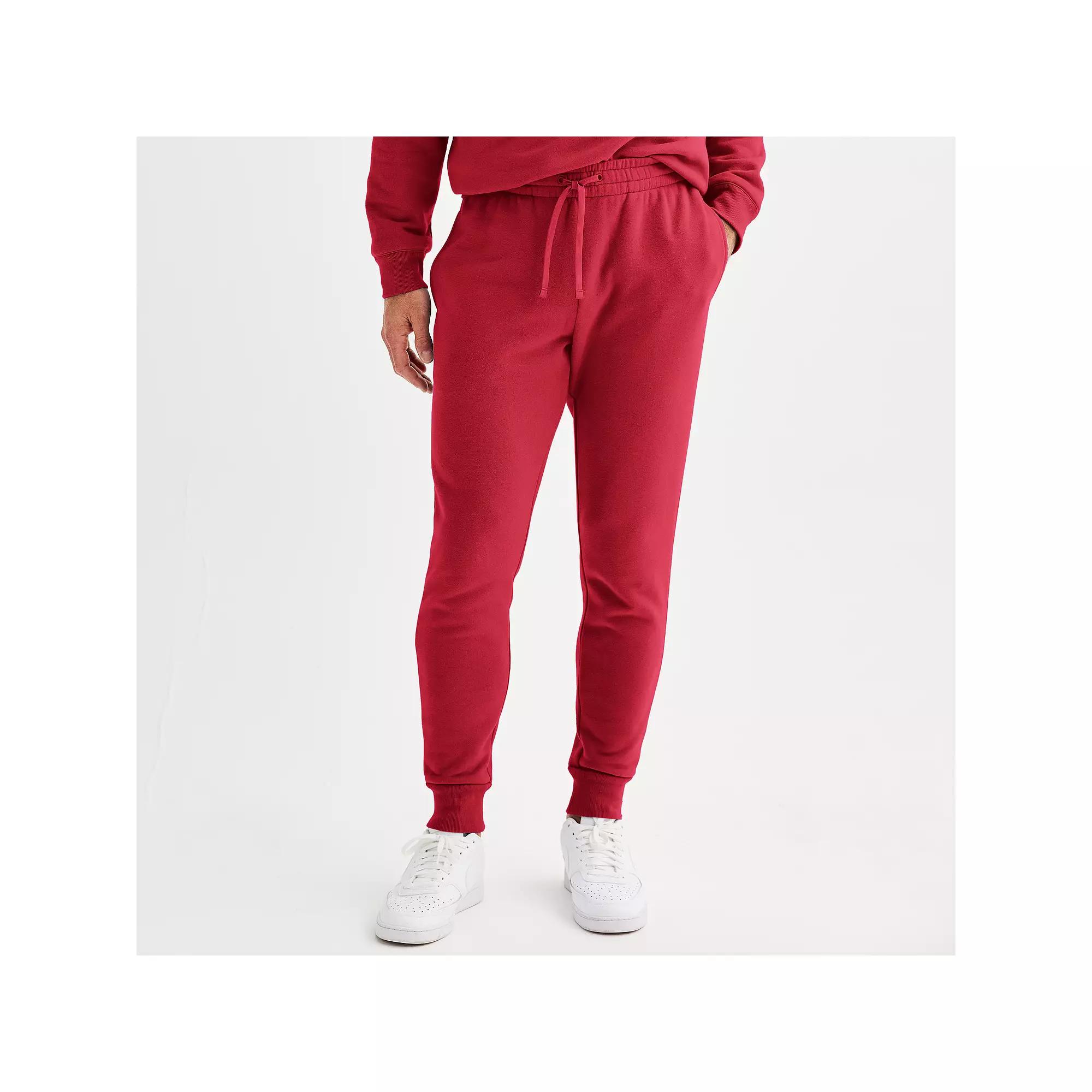 Men's Tek Gear® Ultra Soft Fleece Midweight Joggers, Size: XXL, Red Product Image