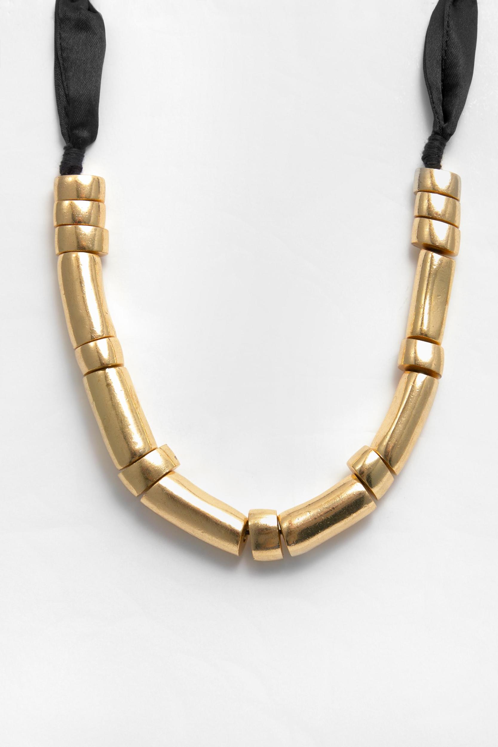 Contrast gold-toned necklace Product Image