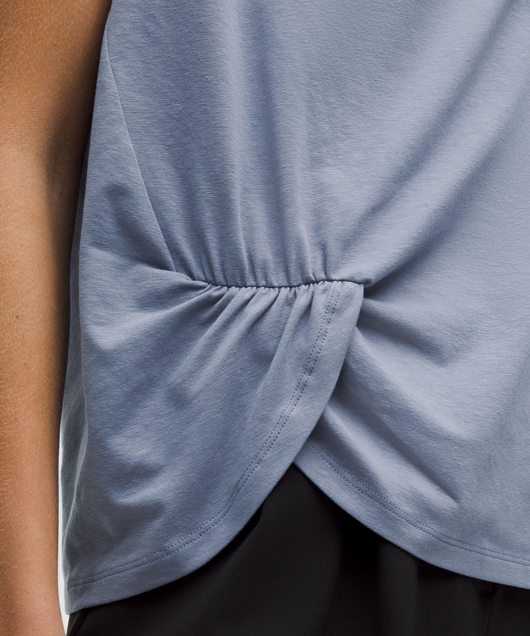 Cotton-Blend Twist-Front Tank Top Product Image