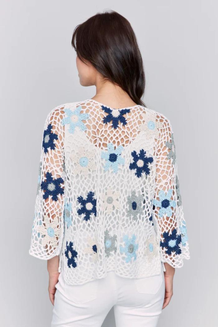 Handcrafted Floral Crochet Top Product Image