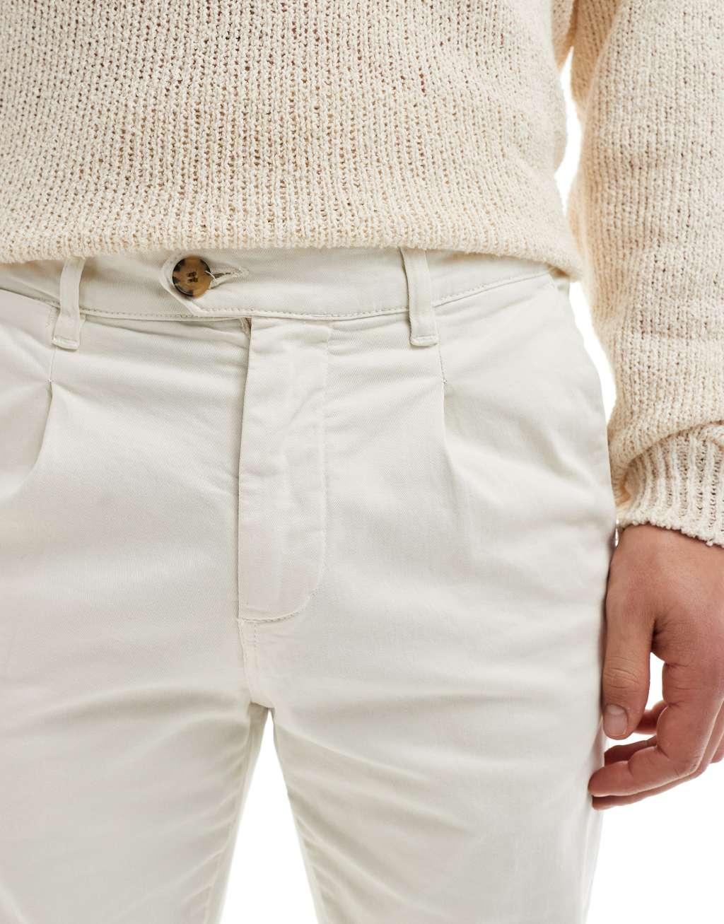 Scalpers firenze relaxed pants in cream Product Image