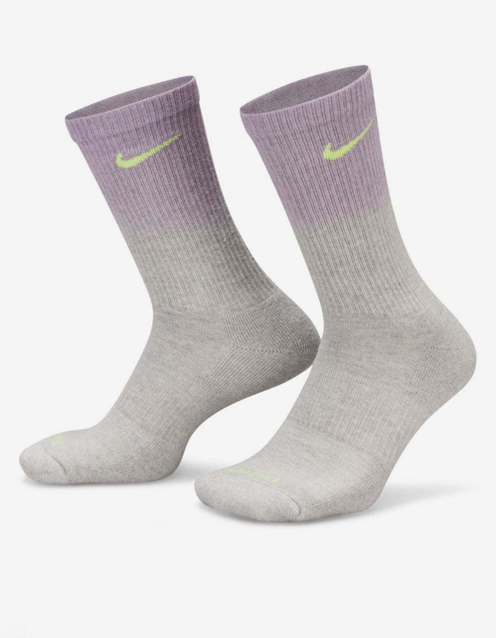 NIKE Everyday Plus Dip Dye Crew Socks - PURPLE COMBO Product Image