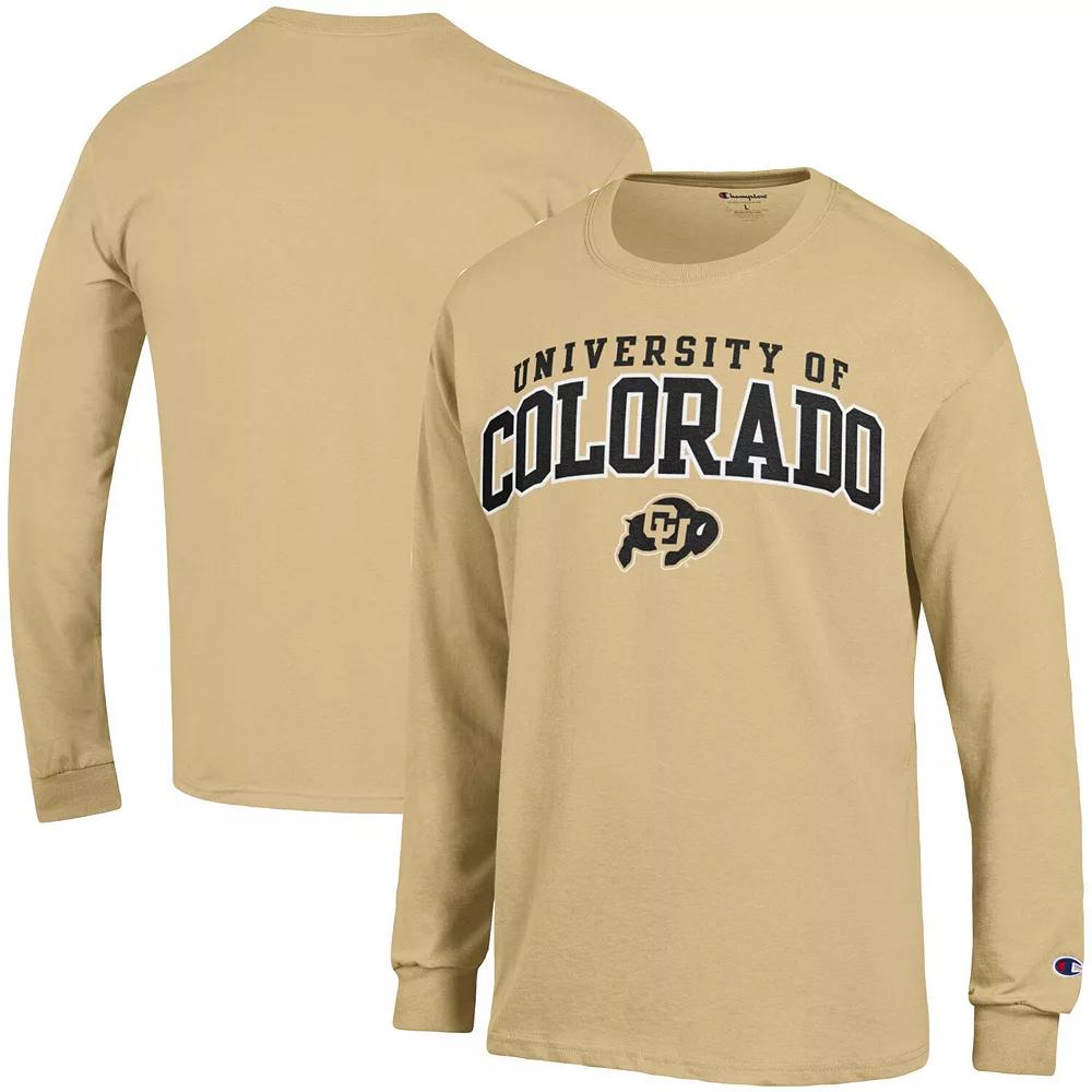 Men's Champion Gold Colorado Buffaloes Property Of Long Sleeve T-Shirt, Size: Large Product Image