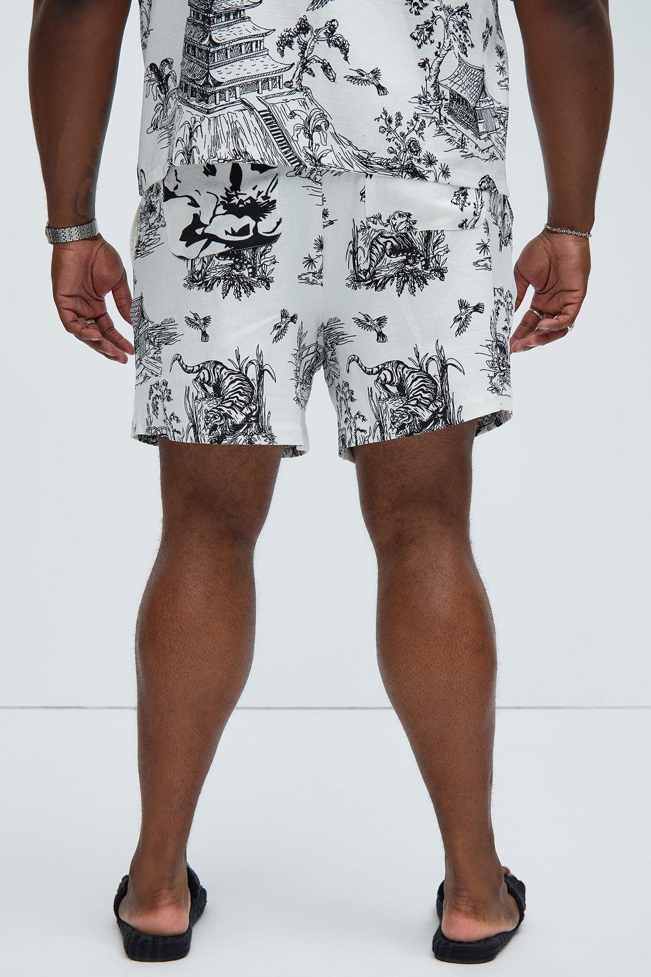 Pagoda Warm Up Shorts - Black/White Product Image
